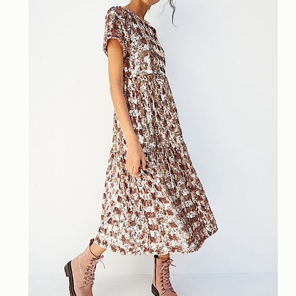 Anthropologie Maeve Bernadette Sequined Dress